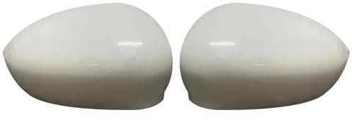 Tür Spiegelkappen Für Fiat 500 500C Für GRANDE Für PUNTO 595 Für ABARTH 695 2007-2023 Auto Seite Rückspiegel Abdeckung Ersatz Kappen Trim Rückspiegelkappe(White-Relace)