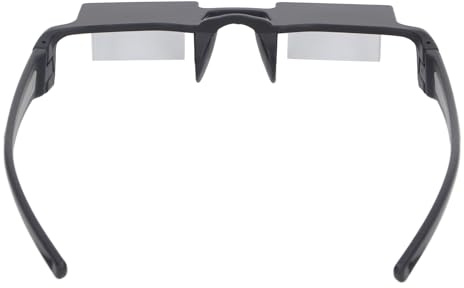Fockety Lazy Glasses Horizontal Reading Glasses, 90° Angle Prism Glasses Bed Spectacles Horizontal Mirror, HD Large Lazy Glasses for Laying Down Reading and Watching TV, Neck Relaxer