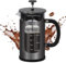 Panana French Press Coffee Maker with Stainless Steel Filter, 1000ml Large Capacity for Office & Home Use, Durable Borosilicate Glass & Stainless Steel Frame (G+)
