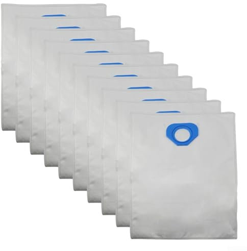 Lot de 10 sacs à poussière en microfibre pour aspirateur Nilfisk 816200, 82095000, GA70, GS80