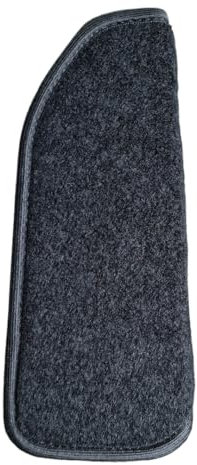 ESSE2EMME Fußmatten-Schutz für Fußstütze | Kompatibel mit FIAT 500 2007>2020 | Schwarz | Made in Italy