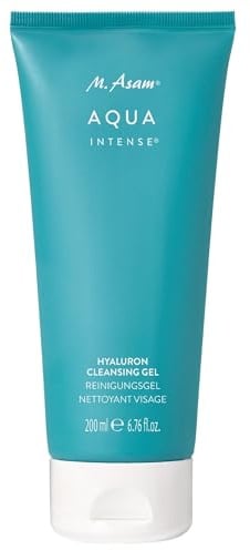 M. Asam AQUA INTENSE Hyaluron Reinigungsgel (200ml) – Sanfte Gesichtsreinigung mit Feuchtigkeitspflege, entfernt Make-up & Unreinheiten, parfümfrei & vegan, Skin Care für jede Gesichtspflege
