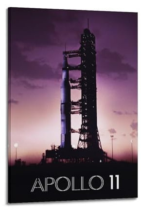 PLZWSUF Apollo 11 Filmposter, dekoratives Gemälde, Leinwand, Wandposter und Kunstdruck, moderne Familienschlafzimmer-Dekoration, Poster, 30 x 45 cm