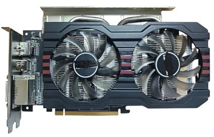 QWEOWW Carte Graphique Fit for ASUS Radeon R9 270 2 Go GDDR5 PCIe R9 270-DC2OC-2GD5, Double Ventilateur, Ports HDMI/DP for Ordinateur de Bureau/de Jeu