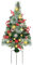 LIXSAZSE Albero di Natale da esterno con luci da 20 LED integrate per decorazioni in portico Decorazioni per interni ed esterni per Natale