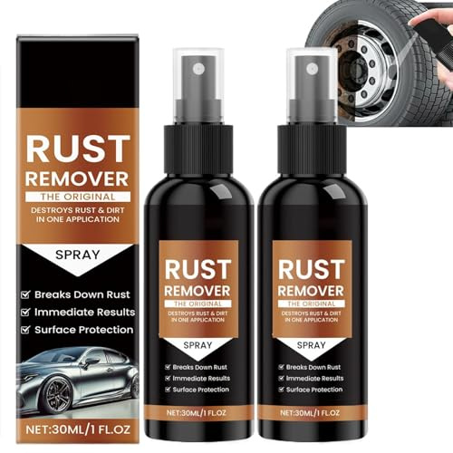 Cutiolly Rostumwandler,2pcs Rostumwandler Spray,Rostkonverter,Rostentferner Spray,Rust Remover Spray,Rostlöser Spray,Auto Rost Entfernung Sprayer,Rost Entferner Reinigungsspray,Rust Converter