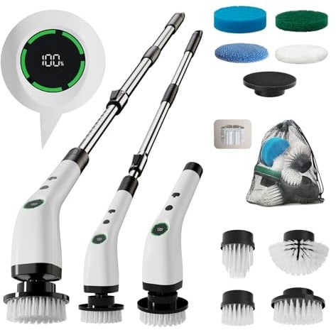 Swyprrix Electric Bathroom Cleaning Brush Cordless Shower Scrubber SD-CTB01
