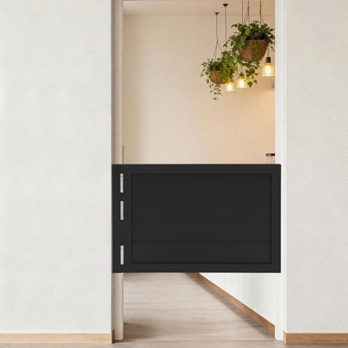 ieLsngai Puertas oscilantes de salón de madera de pino, puertas batientes con cierre automático, semipuertas individuales para cocina, entrada de tienda, 90 x 60 cm