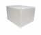 Dibapur Bandscheibenwürfel mit Weißen Bezug, Stufenlagerung, Stufenlagerungswürfel, Stufenbett, Reha, Orthopädischer, Positurkissen, Lagerungskissen, Stufenlagerung - 55 cm x 45 cm x 35cm