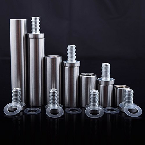 4 X Stand Off Fixings For Glass Sign Fitting Bolts Mounts Nails (200 mm X 19 mm)