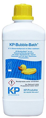 KP-Bubble Bath® Chlorfreies Wasseraufbereitungsmittel 6% H2O2 für Pool und Planschbecken (1.000 ml)