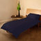 2 Piece Bedding Set Pillowcase+Duvet Cover for Baby Toddler to fit Cot/Cot Bed (90 x 120cm, Navy Blue)
