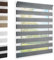 Doppelrollo Klemmfix ohne Bohren Grau 65x140 cm [Stoffbreite 61cm] Duo Rollo Fensterrollo für Fenster/Türen Gardine Klemmrollo Seitenzugrollo Sichtschutz Sonnenschutzrollo Zebrarollo