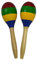 Par de maracas de madera colores. Medidas: 20,5 x 5.5 cm. Marca: Swing.