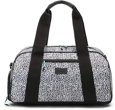 Vooray Burner Gym - Kompakte Sporttasche mit Schuhfach - 23L (Leopard)