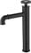 HomeLava Robinet Salle Bain Eau Froide Haut Mitigeur lavabo Noir en Cuivre Durable Robinetterie Design Industriel pour Salle de Bain Volume d'eau réglable
