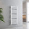 EMKE Towel Rail Radiator White, Heated for Bathrooms 1200 x 500mm, Modern Straight Versatile Wall/Floor Mounted