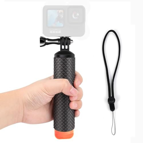 HoneTeek Floating Hand Grip, Waterproof Handle Grip for GoPro Hero 12, 11, 10, 9, 8, 7, 6, 5, 4, 3+ Session Camera, Handle Mount Accessories Kit for insta360 Action4/3, GoPro Accessories Grip Stick