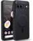 Coiwxmoi Magnetisch Hülle für Google Pixel 7a 5G 6,1, Kompatibel mit Magsafe, Matt Transluzente Handyhülle Anti-Fingerabdruck PC Rückseite + TPU Silikon Schutzhülle für Google Pixel 7a, Schwarz