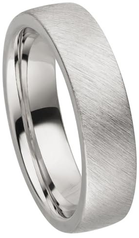Kolibri Rings 925 Sterling Silber Ring 5mm Partnerring Ehering Freundschaftsring Unisex - Inkl. Gratis Gravur und Etui (Schrägmatt)