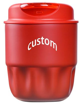 Customized Thermo Mugs Insulated Camping Mug with Lid, Double Wall Stainless Steel, 260ml/8oz Stainless Steel Cup for Camping, Office, Home,Vacuum Insulated Water Bottle