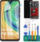 OLED Ersatzbildschirm für Huawei P30, Touchscreen, ELE-L29, LCD-Display, Digitizer, Montage-Reparatur-Kits, Schwarz mit Rahmen (unterstützt Fingerabdruckerkennung)