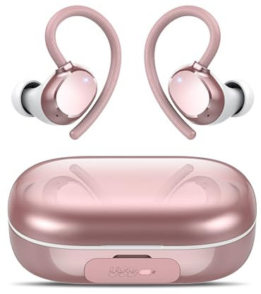 Auriculares Inalámbricos Bluetooth, Bluetooth 5.3 con cancelación de Ruido y 4 micrófonos, 128H Deportivos Cascos, 2025 Nuevos Auriculares IP7 Resistente al Agua con Pantalla Digital LED