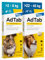 AdTab Kombi-Set: Zecken- & Flohschutz für eine Katze mit >2-8 kg und einen Hund mit >22-45, 2 Packungen mit je 3 Kautabletten, einfach zu verabreichen & schmackhaft