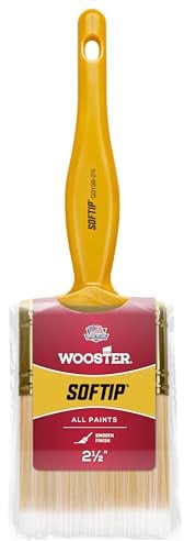 Wooster Brush Q3108-2 1/2 Q3108-2-1/2 Softip Paintbrush, 2-1/2-Inch, White
