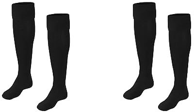 JAKO Unisex Stutzenstrumpf Uni 2.0, Schwarz, 27-30