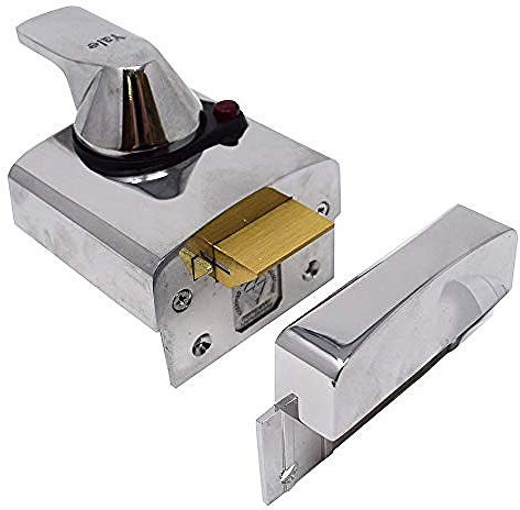 Yale B-BS2-CH-CH-40 - BS2 British Standard Nightlatch - 40mm - Chrome Finish - High Security Approved by Insurance Companies