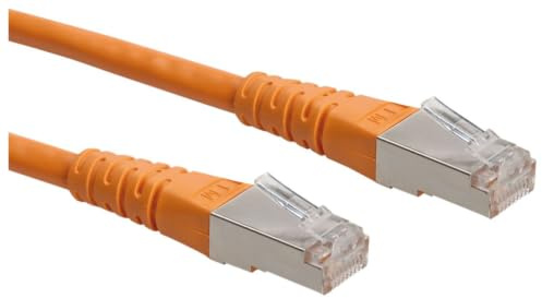 Roline 21151357 3 m S/FTP Cat 6 Ethernet Network LAN Cable with RJ45 Connector - Orange
