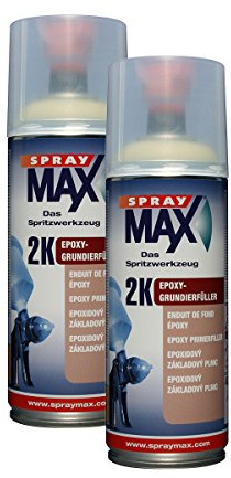 KWASNY 2x 680 032 SPRAYMAX 2K Epoxy-Grundierfüller beige 400ml