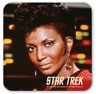 Logoshirt® Star Trek I Commander Uhura I Untersetzer | Kork | 10x10cm | langlebiger Druck | Lizenziertes Originaldesign