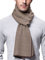 WANYING Winter Herbst Herren Strickschal 6% Wolle Gestrickter Schal Einfach Schick Gentleman - 180 * 30 cm Klein Kariert Braun Khaki