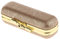 Homyl Travel Lipstick Case, Leather Lipstick Storage Holder, Cosmetic Organizer Bag with Mirror - Gold, as described