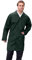 Black Pepper Lab Coat, Warehouse Coat, Doctor Technician Food Coat - Six Colours (Forest Green, S)