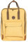 cecilia&bens Canvas Rucksack Damen Herren Schulrucksack Notebook bis 14 Zoll und A4 Blöcke, Farbe:gelb