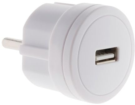 Zenitech - Cargador USB compacto (2,1 A), color blanco