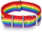 Bandmax Nylon NATO Uhrenarmband 18mm LGBT Regenbogen Ersatzarmband mit Edelstahl Schnalle Uhren Armband Sportarmband Accessoire für Damen Herren Kompatibel für die meisten Uhren