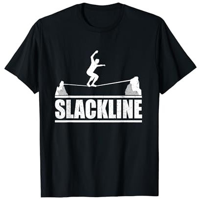 Slackline Slacklinen Design für Slackliner T-Shirt