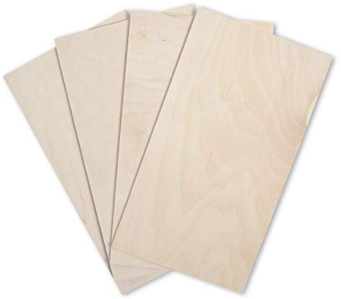 Alsino Plaque multiplex de 15 mm coupée sur mesure, panneaux de contreplaqué en bois de bouleau couleur naturelle non traités, longueur 60 cm, largeur 40 cm