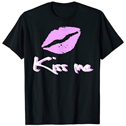 Kiss me - Kussmund - easy going fashion T-Shirt