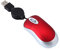 Regard L Belle Mini Souris Filaire rétractable Câble USB Mini Souris Jeu Ergonomique Ordinateur de Bureau PC Portable de Jeu Rouge Souris