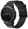 Miimall Nylon Armband für Samsung Galaxy Watch 5 5Pro/Garmin Fenix 6S/Fenix 6S Pro/Fenix 5S/Fenix 5S Plus, 20mm Ersatz Armbänder mit Edelstahlschnallen Uhrenarmband Ersatzarmband - Schwarz