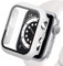 Compatible para Apple Watch Series 3 38mm Estuche con Protector de Pantalla de Vidrio Templado Incorporado, Case Ultradelgado Protección Completo HD Protección Carcasa para iWatch 38mm,Blanco