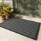 COLOR&GEOMETRY Door Mats Outdoor Heavy Duty, Dirt Trapper Outside Door Mats Non Slip, Waterproof, Rubber Backed Outdoor Doormat for Front Door, Entryway, Patio (Grey, 60 X 90 cm)