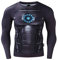 Nessfit Mens Compression Superhero Top Base Layer Gym Long Sleeve Running Thermal Sweatshirt Workout (Small, Superhero 5)