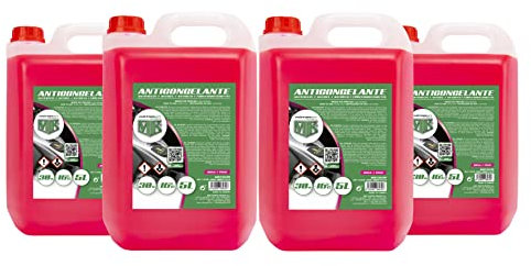 MOTORKIT MOT3539_SET Lot de 4 bidons antigel Rose hiver 30%/-16 °C, ROSA, 4 UDS / 20L