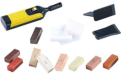 19pcs Laminat Reparatursatz Wax System Boden Worktop Sturdy Fall Chips Scratches